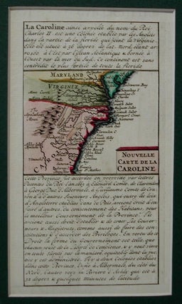 Item #M1595 Nouvelle Carte de la Caroline. Henri Chatelain