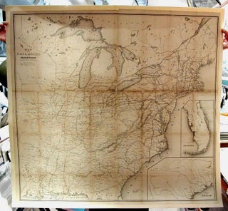 Item #M1624 Map of the Railroads in the United States. Israel Andrews