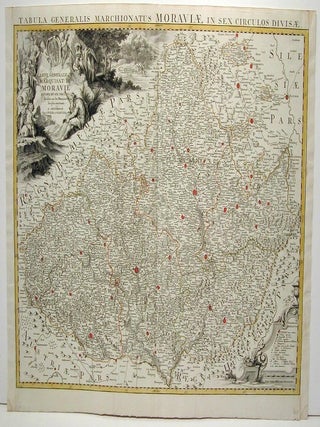 Item #M1746 Tabula Generalis Marchionatus Moraviae in Sex Circulos Divisae. Jean Covens,...