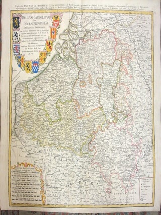 Item #M1749 Carte des Pais Bas Catholiqves ou des X Provinces de l'Allemagne Inferieure etc./...