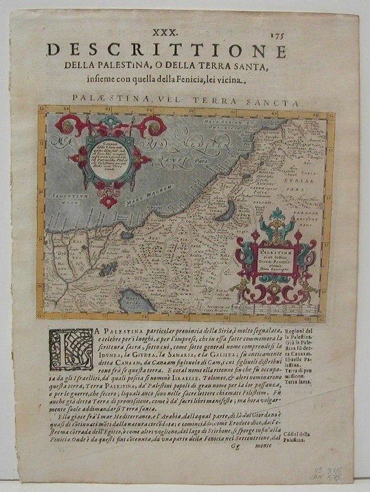 Item #M1853 Palaestina, Vel Terra Sancta. Abraham Ortelius.