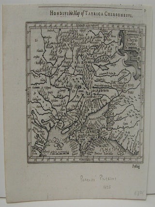 Item #M1859 Hondivs his Map of Tavrica Chersonesvs. Samuel Purchas