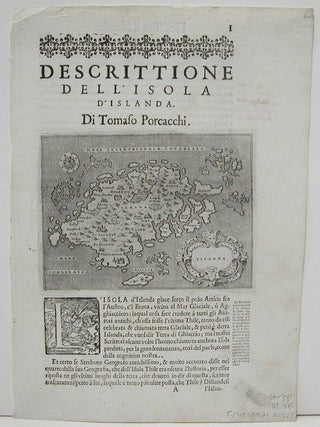 Item #M1863 Islanda. Thomaso Porcacchi