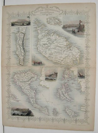 Item #M2101 British Possessions in the Mediterranean. J. Rapkin