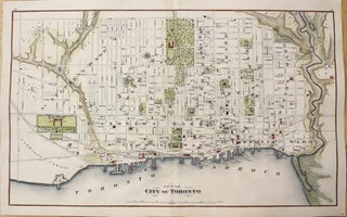 Item #M2293 Map of the City of Toronto. H J., W. A. Browne