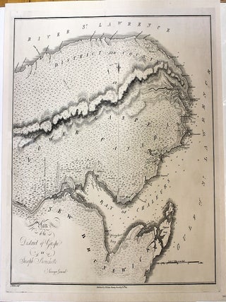 Item #M2635 Plan of the District of Gaspe By Joseph Bouchette Surveyor General. Joseph Bouchette