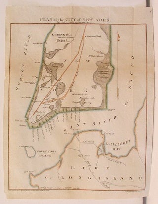 Item #M2647 Plan of the City of New York Showing the made and swampland. George Hayward