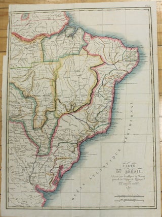 Item #M2689 Carte du Bresil. A. Tardieu