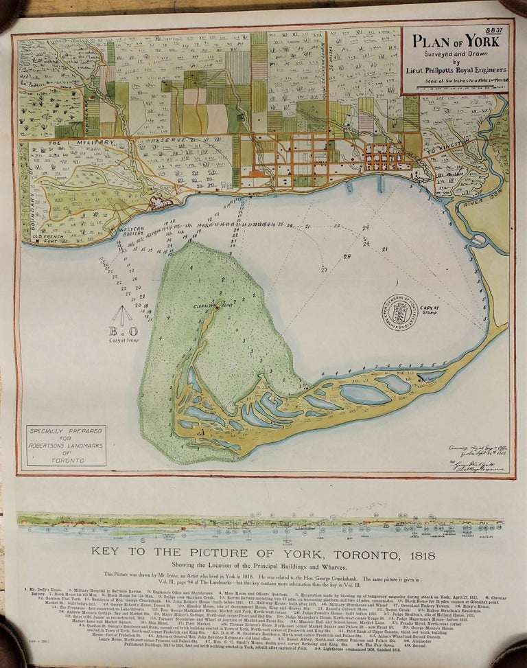 Item #M2704 Plan of York Surveyed and Drawn by Lieut. Phillpotts Royal Engineers. Lieut. Phillpotts.