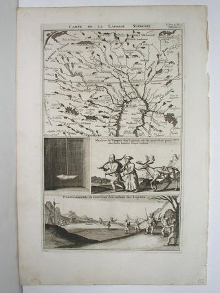 Item #M2754 Carte de la Laponie Suedoise. Henri Chatelain