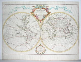 Item #M2924 Mappe-Monde Dressee sur les Observations de Mrs. De l'Academie Royale des Sciences et...