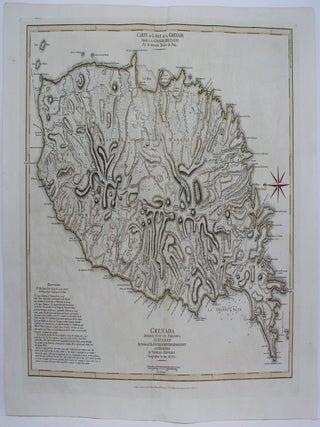 Item #M3009 Carte de L'Isle de la Grenade cedee a la Grande Bretagne Par le dernier Traite de...