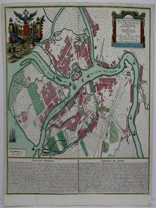 Item #M3023 Topographia Sedis Imperatoriae Moscovitarum Petropolis anno 1744 designata jam...