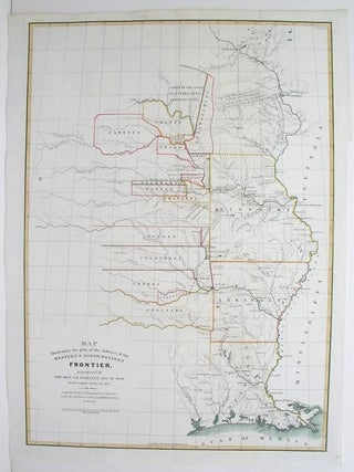 Item #M3041 Map Illustrating the plan of the defences of the Western & North-Westen Frontier. W....
