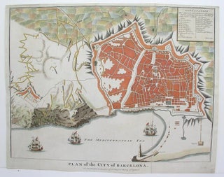 Item #M3117 Plan of the City of Barcelona. Nicolas Tindal