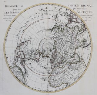 Item #M3137 Hemisphere Septentrional pour voir plus distinctement Les Terres Arctiques. Guillaume...