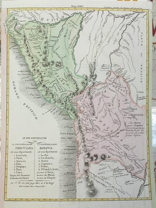 Item #M3164 Le Due Repubbliche cioe La Confederazione Peruviana / La Confederazione Bolivia. Le Sage