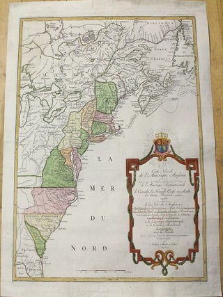 Item #M3188 Carte Nouvelle de l' Amerique Angloise contenant tout ce que les Anglois possedent...