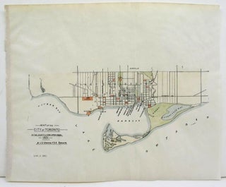 Item #M3266 Map of the City of Toronto in the County of York Upper Canada, 1851. J. D. F. S. A....