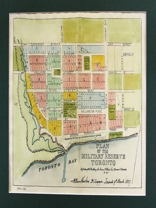 Item #M3269 Plan of the Military Reserve Toronto. William Hawking