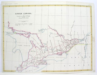 Item #M3353 Upper Canada in Counties and Ridings as at Present Divided. Arrowsmith