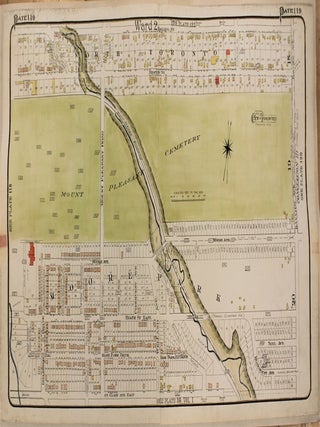 Item #M3403 Atlas City of Toronto Plate 119 [Mount Pleasant Cemetery,, Bayview Ave. & St. Clair...