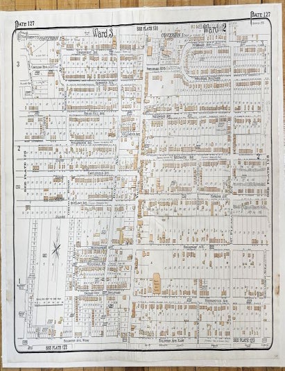Item #M3417 Atlas City of Toronto Plate 127 [Eglinton Ave, Yonge St. & Mt. Pleasant Ave..]. Charles Edward Goad.