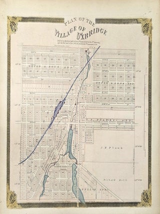 Item #M3457 Plan of the Village of Uxbridge. Map of Uxbridge