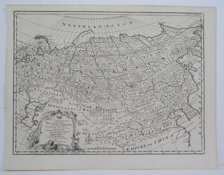Item #M3678 A New Accurate Map of Whole Russian Empire. Eman Bowen.
