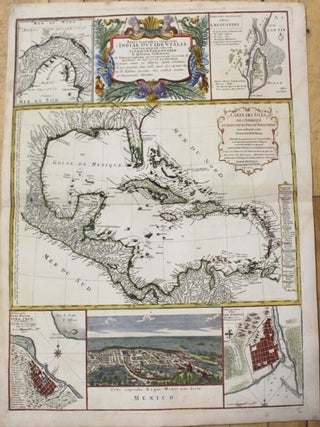 Item #M3718 Mappa Geographica, Complectens Indiae Occidentalis. D'Anville - Homman