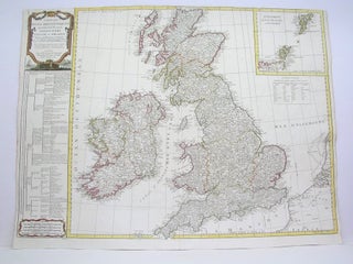 Item #M3884 Carte des Isles Britanniques qui renferment les Royaumes D'Angleterre D'Ecosse &...
