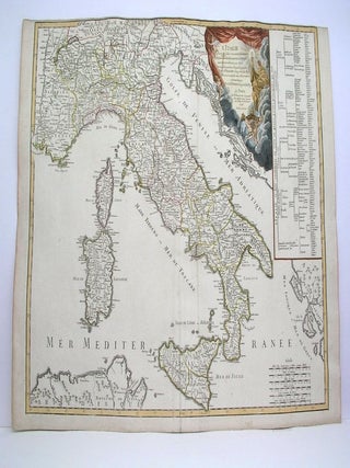 Item #M3888 L'Italie,et ses Isles circonvoisines Sicile, Sardaigne, Corse & exactement divisees...