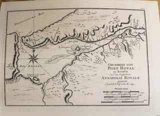 Item #M3948 Grundriss von Port Royal in Accadia von den Englaendern Annapolis Royale. Bellin:...