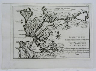 Item #M3950 Karte von den Bayen, Rheeden und Hafen von Plaisance. Bellin: Jaques Nicolas