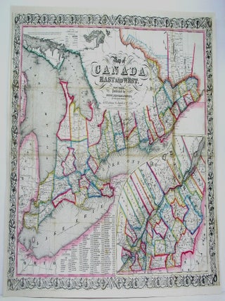 Map of Canada East and West