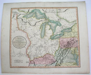 Item #M3981 A New Map of Part of the United States of North America Exhibiting the Western...