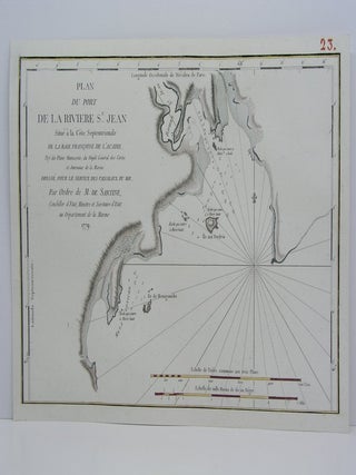 Item #M3983 Plan du Port de la Riviere St. Jean. M. De Sartine