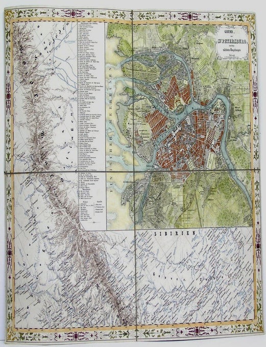 Item #M3994 (Stolen)Grund Von St. Petersburg und den Nachsten Umgebungen. Josef Ritter von Schedo.
