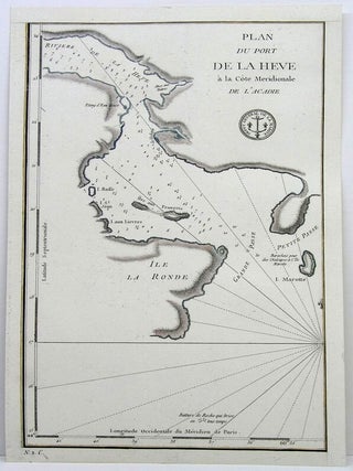 Item #M4016 Plan du Port De la Heve a la Cote Meridionale de L'Acadie. M. De Sartine