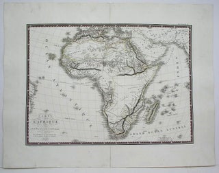 Item #M4135 Carte de L'Afrique. A H. Brue