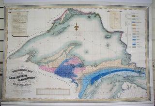 Item #M4144 Geological Map of the Lake Superior Land District in the State of Michigan. J. D....