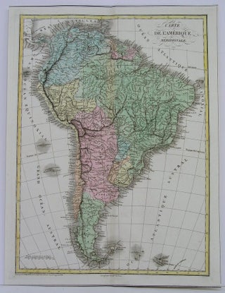 Item #M4188 Carte de L'Amerique Meridionale. Jean Alexandre C. Buchon