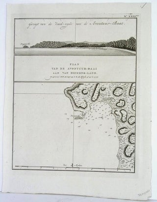 Item #M4219 Plan van de Avontuur-Baai aan van Diemens-Land. James Cook