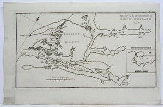 Item #M4222 Schets van de DonkereBaai in Nieuw Zeeland 1773. James Cook