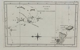 Item #M4240 Kaart van de Vrienden Eilanden. James Cook