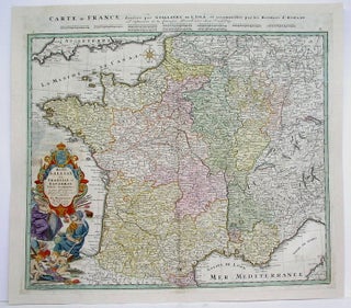 Item #M4273 Regni Galliae seu Franciae et Navarrae Tabula Geographicea. Homann