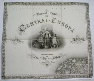 Item #M4342 General Karte von Central-Europa. Joseph Ritter von Schede