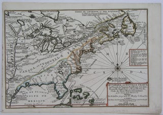 Item #M4344 Le Canada, ou Nouvelle France, la Floride, la Virginie, Pensilanie, Caroline,...