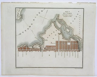 Item #M4373 Sketch of By Town, Ottawa River Founded in 1826. J. Bouchette