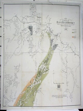 Item #M4399 Map of the Part of the Rainy River District Exhibiting the country in the vicinity of...